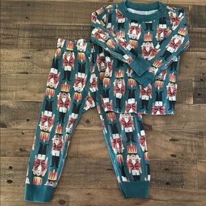 Hanna Andersson Kids Nutcracker Pajama Set - Teal 3T